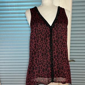 SANCTUARY BEADED TOP EUC.